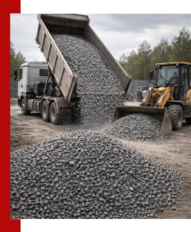 Доставка и продажа щебня гранитного в Мурманске