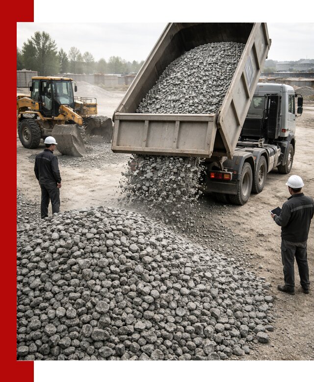 Доставка гранитного щебня фракции 20-40 в Мурманске