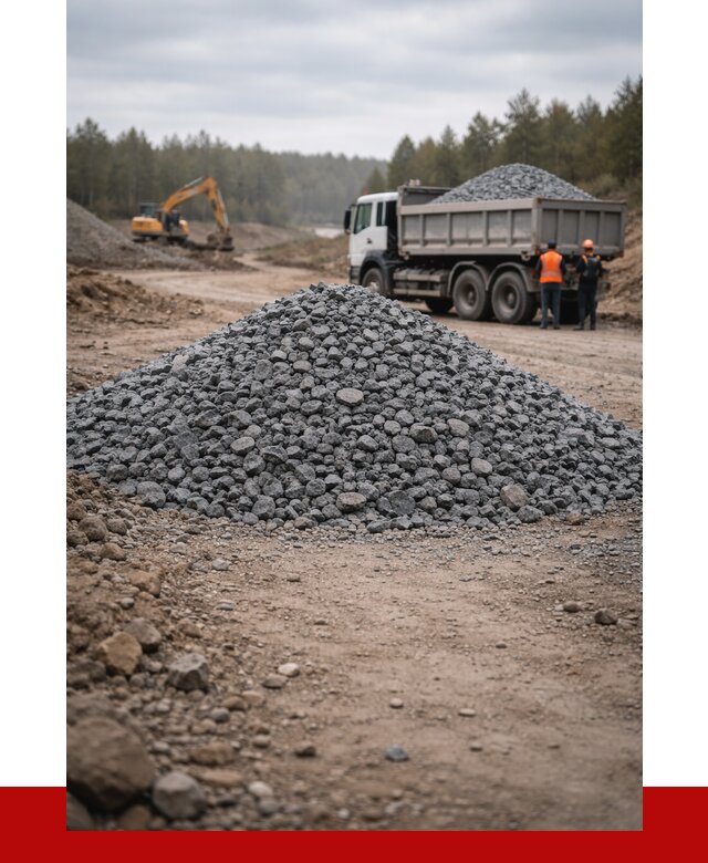 Щебень габбро диабаз фракция 40-70 в Мурманске от 2262 р-ПРОНЕРУДМрм