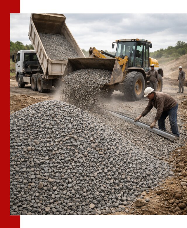 Гравийный щебень фракция 5-20 с доставкой в Мурманске