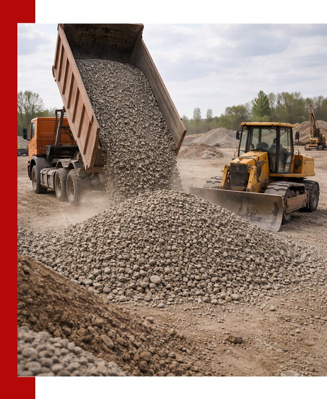 Доставка гравийного щебня фракции 40-70 в Мурманске