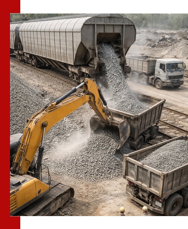 Доставка железнодорожного щебня в Мурманске крупными партиями быстрого отгруза