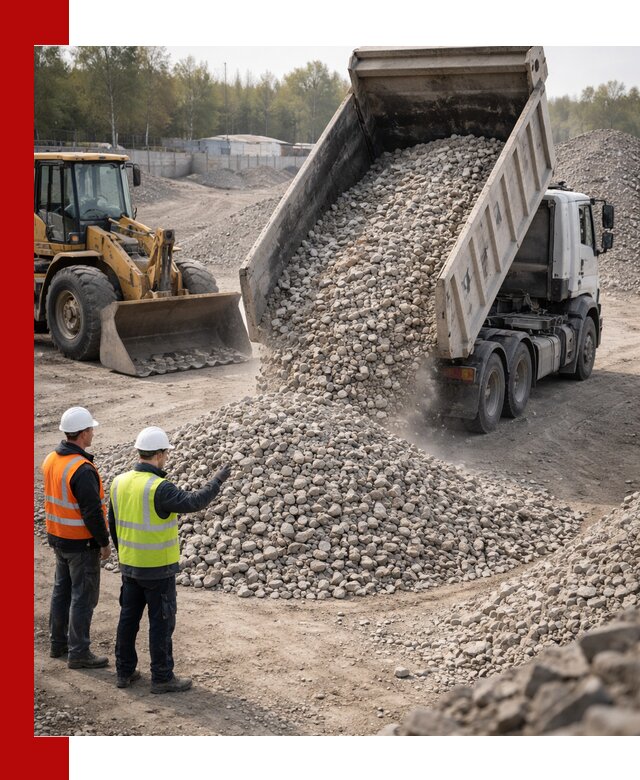 Вторичный щебень фракция 40–70 доставка в Мурманске
