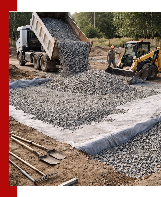 Щебень для фундамента с доставкой в Мурманске