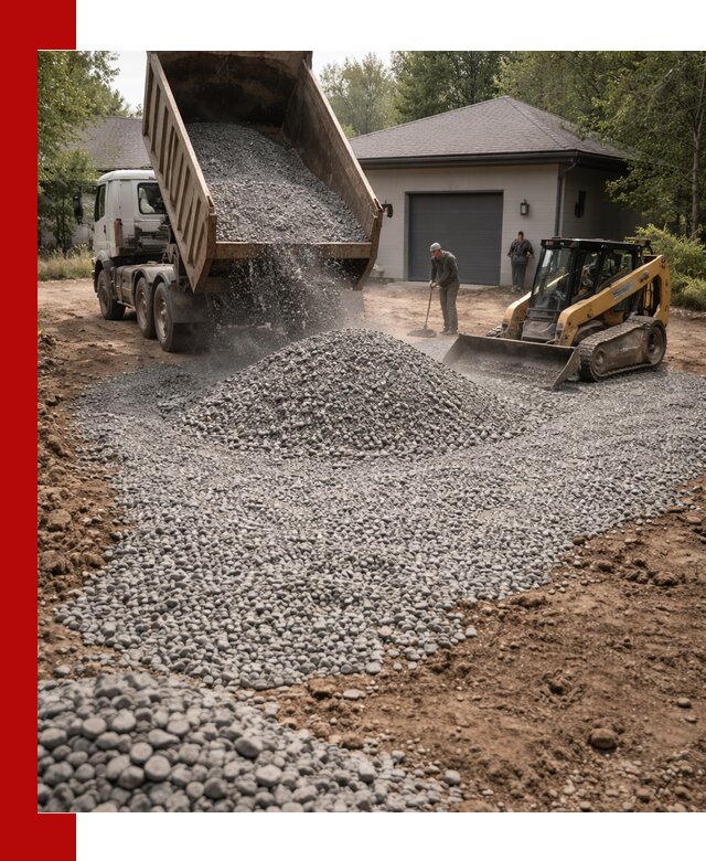 Щебень для парковки в Мурманске: доставка и укладка качественного материала