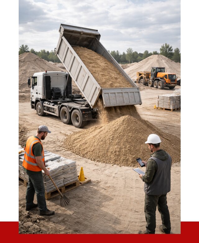 Карьерный песок с доставкой в Мурманске от 3702 р. ПРОНЕРУДМрм