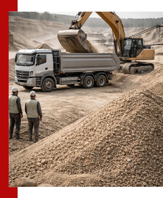 Карьерный крупнозернистый песок с доставкой в Мурманске