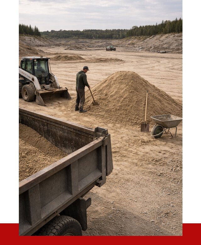 Карьерный песок среднезернистый в Мурманске, от 2262 р. ПРОНЕРУДМрм