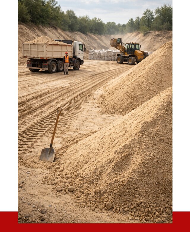 Карьерный песок мелкозернистый в Мурманске от 9254 р. | ПРОНЕРУДМрм