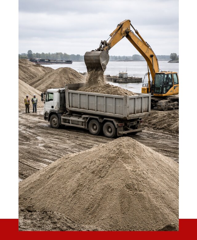 Купить речной песок навалом в Мурманске от 1851 р., ПРОНЕРУДМрм