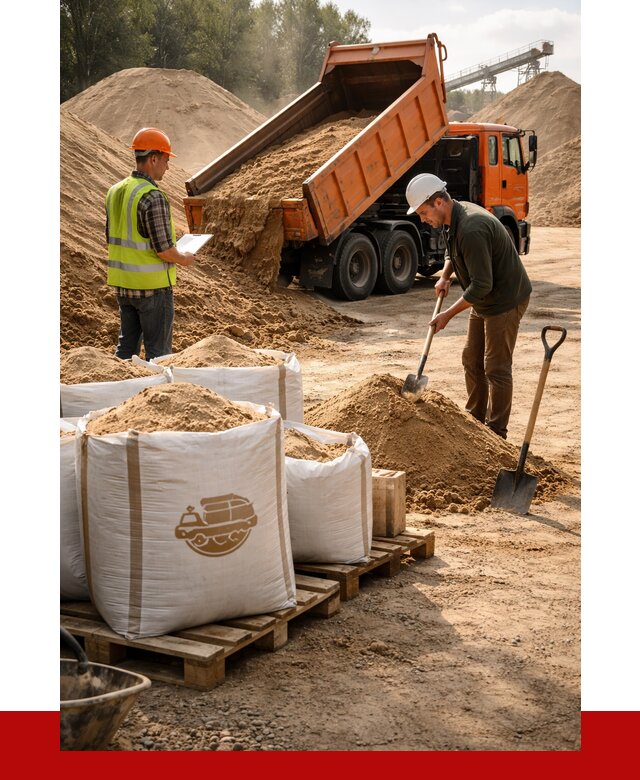 Строительный песок в Мурманске от 2262 р. с доставкой, ПРОНЕРУДМрм