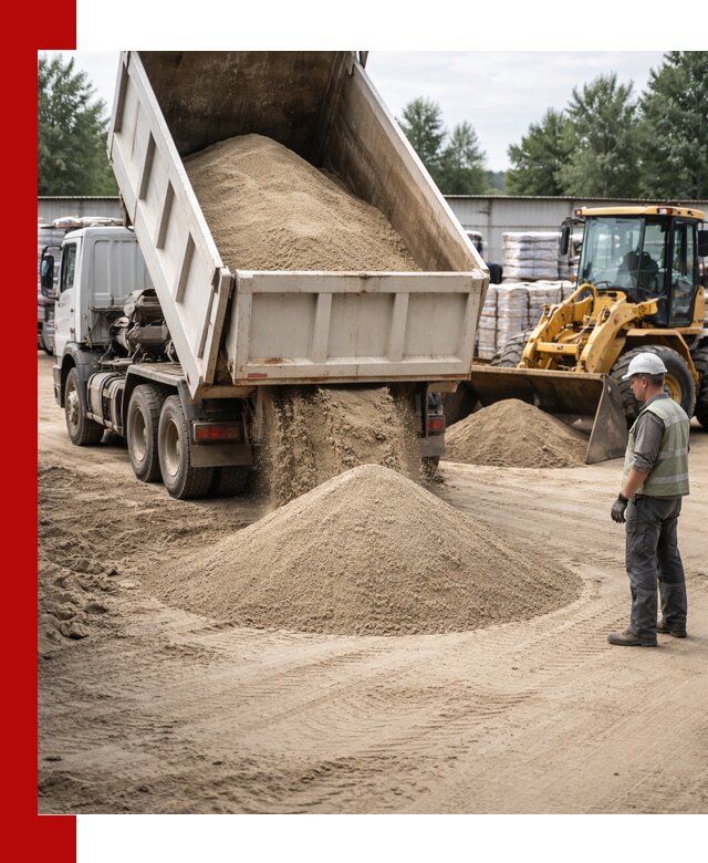 Поставка и доставка песка для бетона в Мурманске