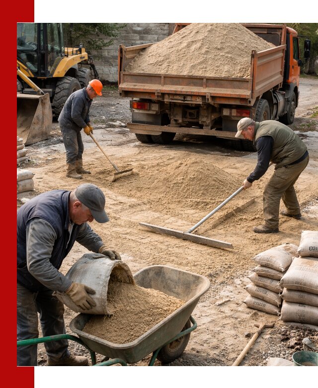 Поставка песка для стяжки в Мурманске с быстрой доставкой