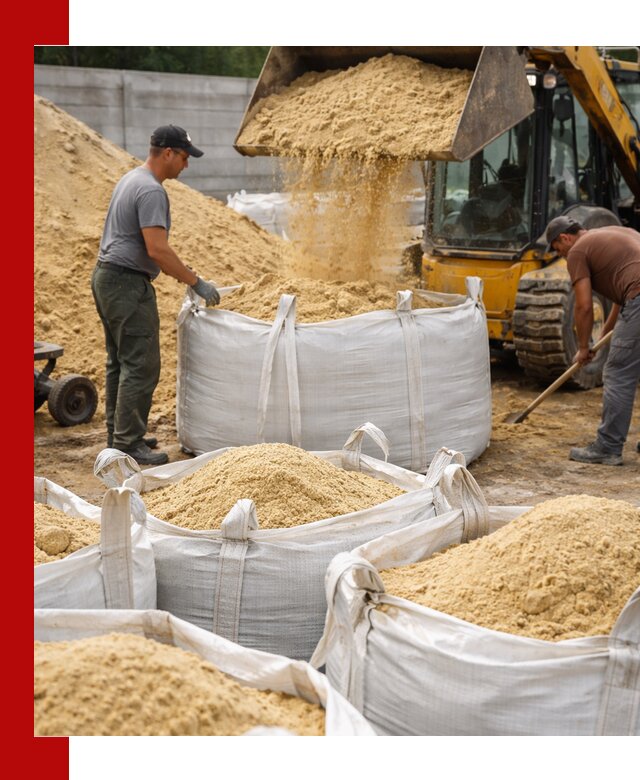 Поставка качественного песка для кладки в Мурманске