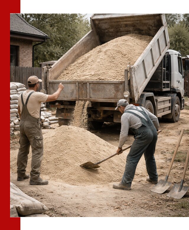 Песок для штукатурки с доставкой в Мурманске качественный и чистый