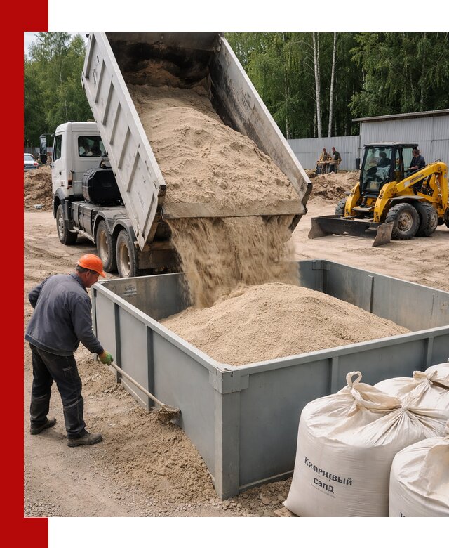 Кварцевый песок для фильтра в Мурманске — доставка и качество