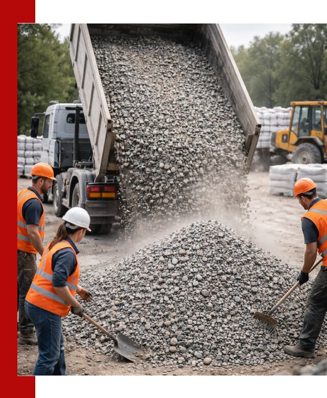 Доставка гравия и камня в Мурманске оптом и в розницу