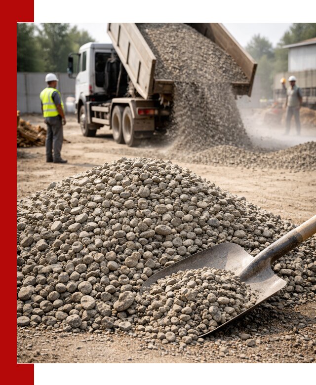 Доставка гравия фракции 20-40 в Мурманске с самосвалами