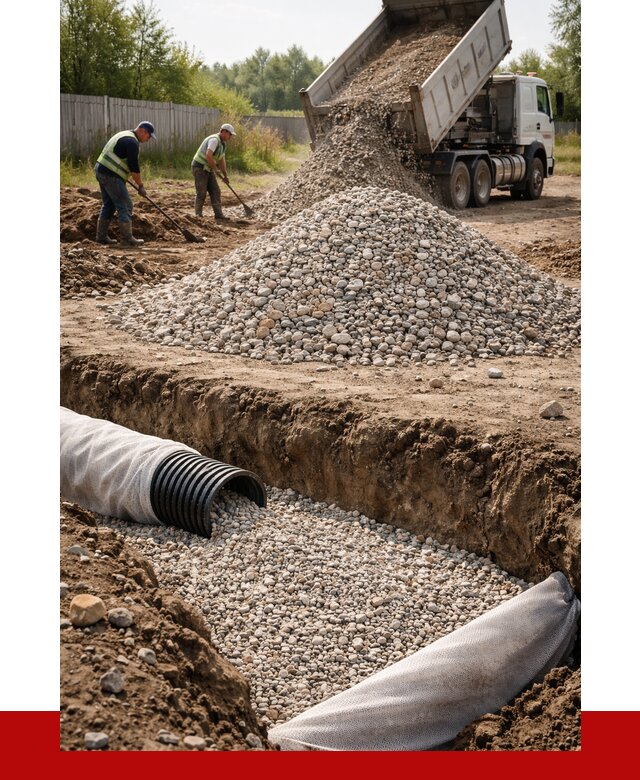 Гравий для дренажа в Мурманске от 2262 р., доставка ПРОНЕРУДМрм