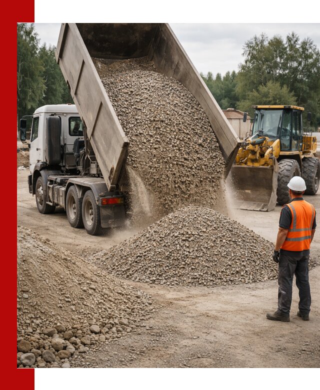 Доставка щпс в Мурманске — щебеночно-песчаная смесь под заборы и дорожки
