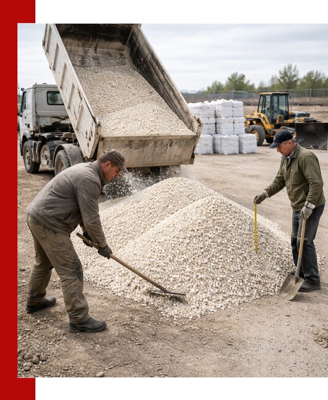 Мраморная крошка с доставкой и разгрузкой в Мурманске
