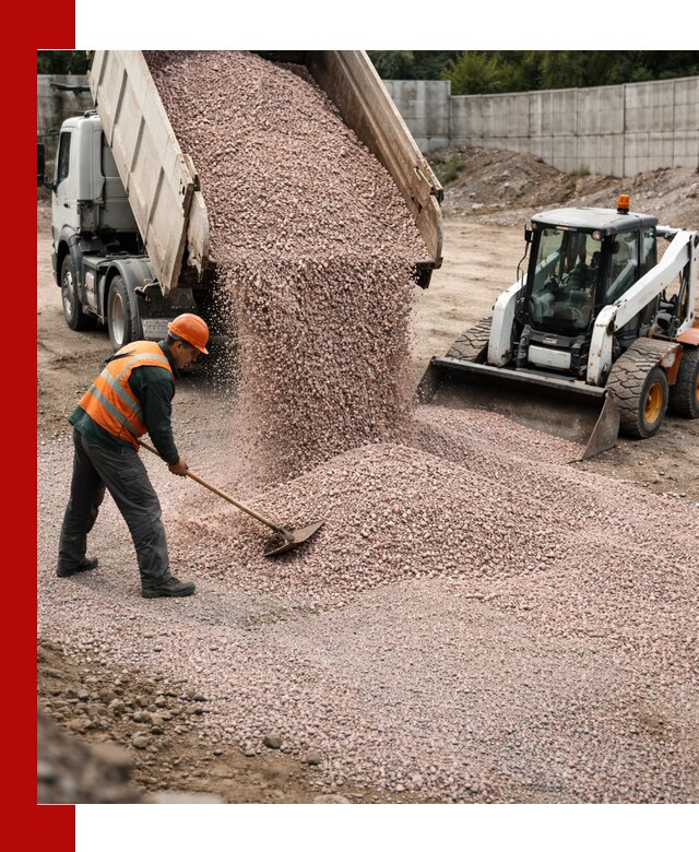 Крошка розовый гранит с доставкой в Мурманске от производителя
