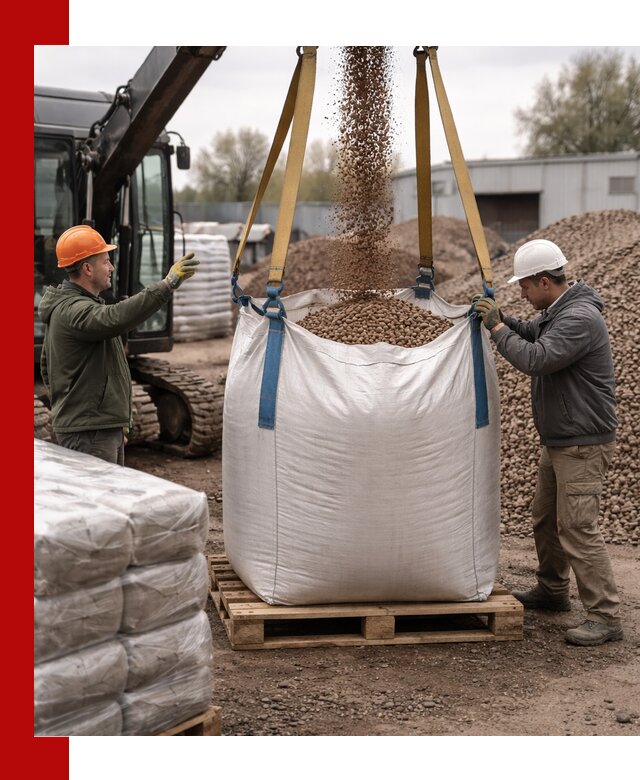 Керамзит в биг-бегах с доставкой в Мурманске