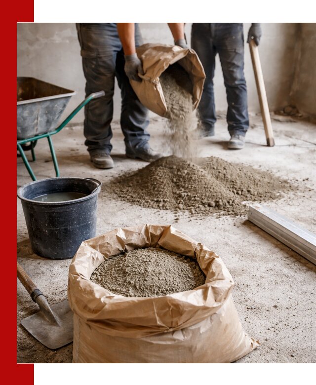 Доставка сухой смеси для стяжки в Мурманске