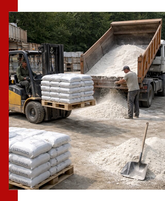 Доставка строительной извести оптом и в розницу в Мурманске