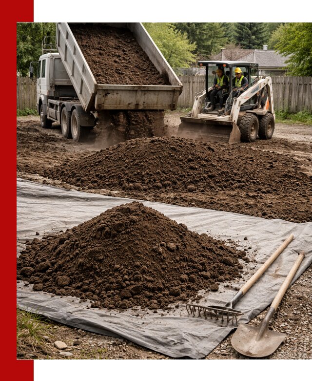 Грунт для отсыпки участка с доставкой в Мурманске