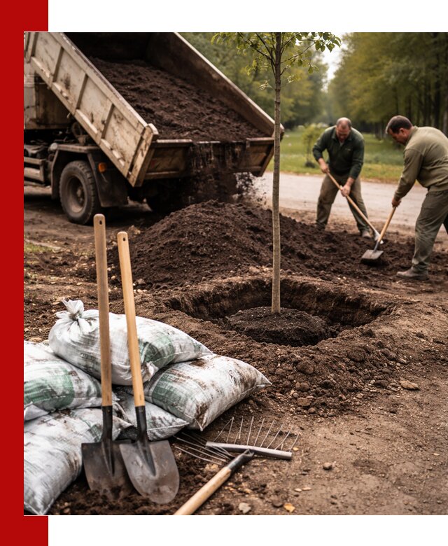 Грунт для посадки деревьев в Мурманске — доставка и подготовка почвы
