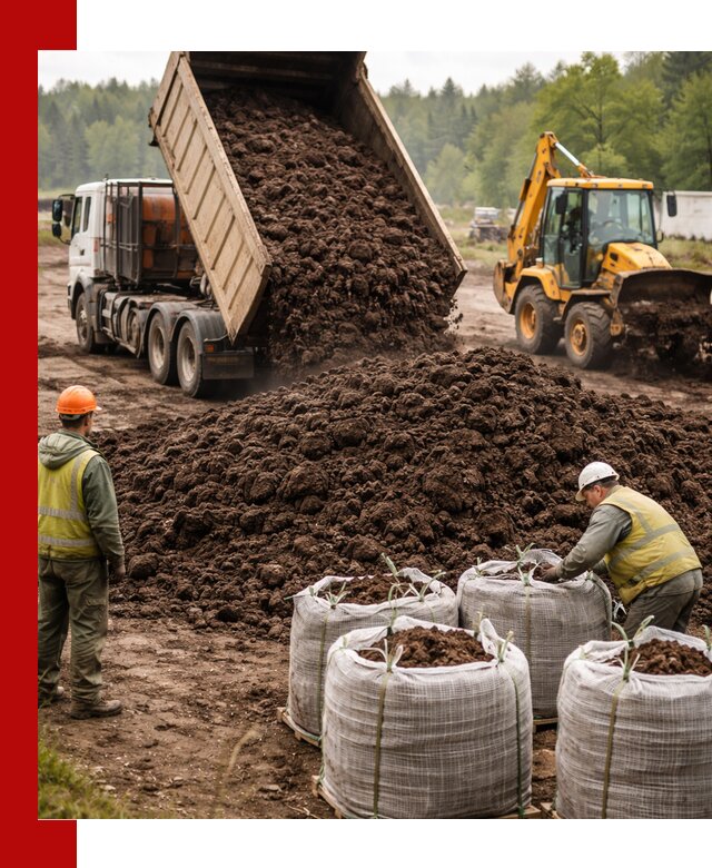 Доставка нейтрального торфа в Мурманске оптом и в розницу