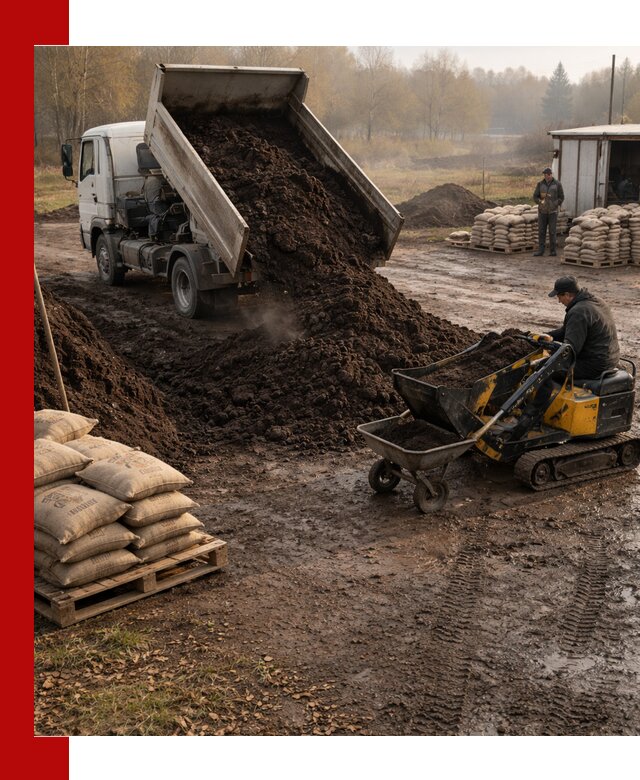 Кислый торф в доставке по выгодным ценам в Мурманске