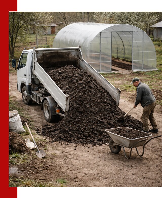 Чернозем для теплицы с доставкой в Мурманске