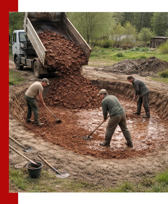 Купить качественную глину для пруда в Мурманске