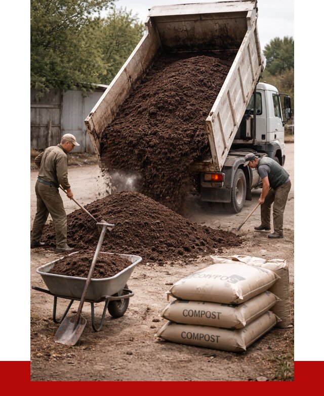 Купить компост в Мурманске от 4318 р. за куб с доставкой | ПРОНЕРУДМрм