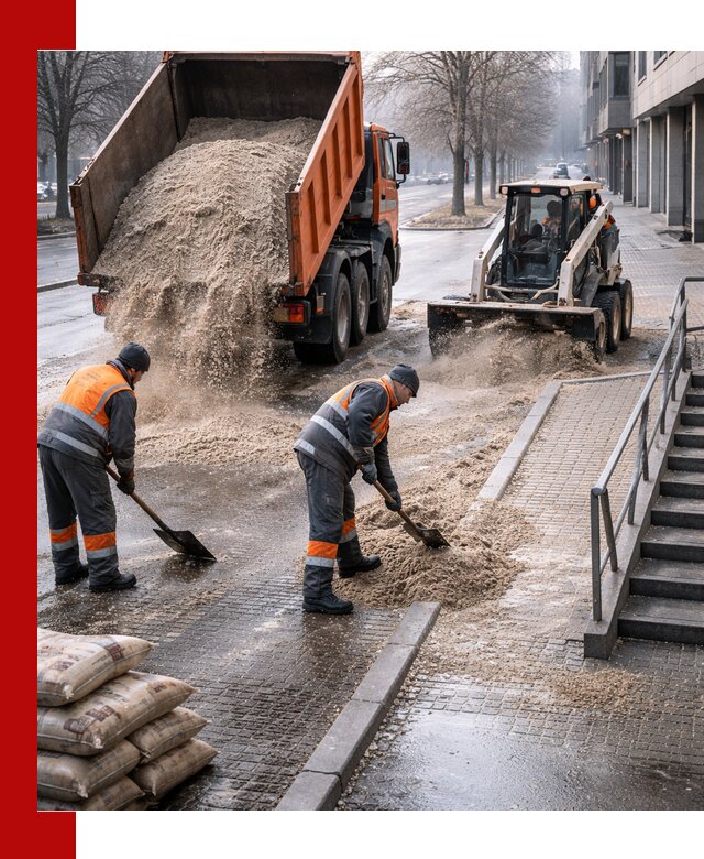 Поставка противогололедных материалов в Мурманске