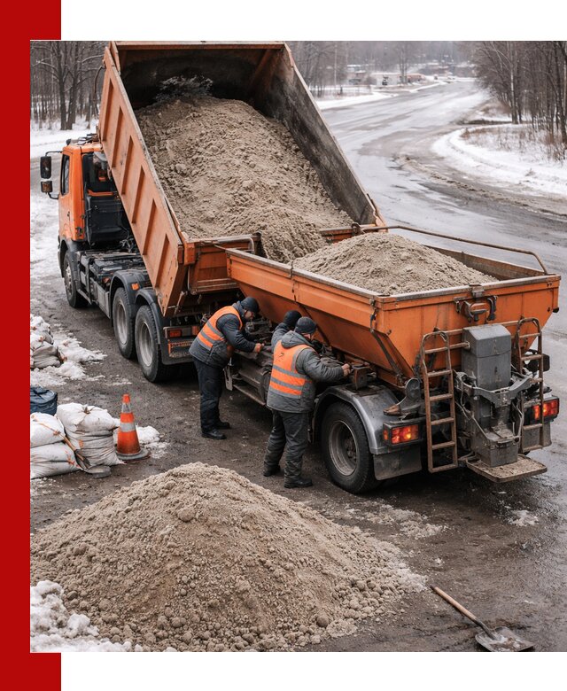 Поставка и вывоз пескосоля в Мурманске оптом и в розницу