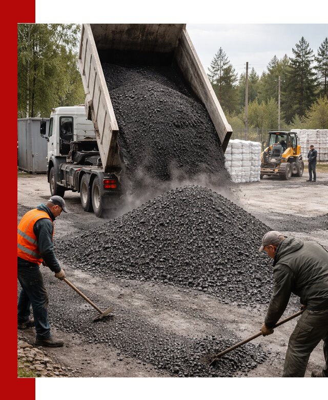 Доставка и продажа асфальтного гранулята в Мурманске