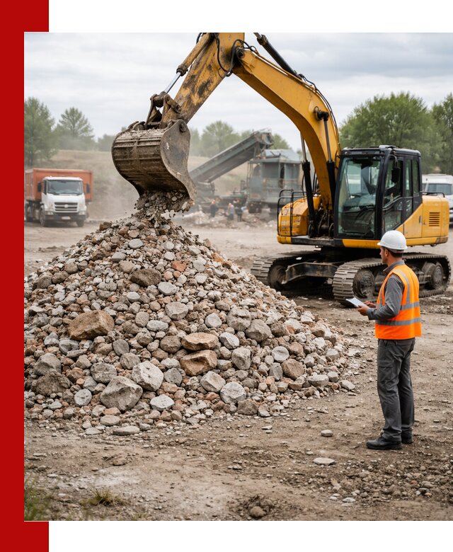 Доставка и вывоз строительного боя в Мурманске