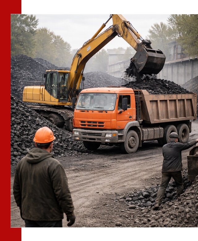 Доставка угля автотранспортом в Мурманске быстро и выгодно