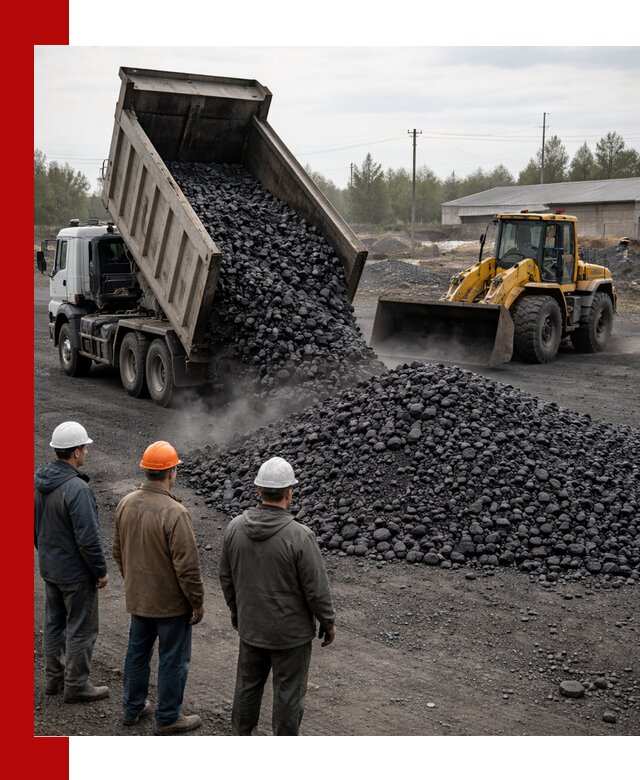 Доставка угля антрацита в Мурманске с самосвалами и погрузкой