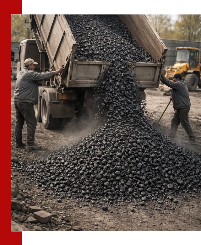 Доставка угля семечка самосвалами в Мурманске