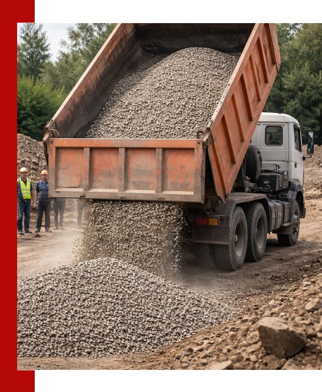 Доставка сыпучих материалов самосвалом в Мурманске быстро и надежно