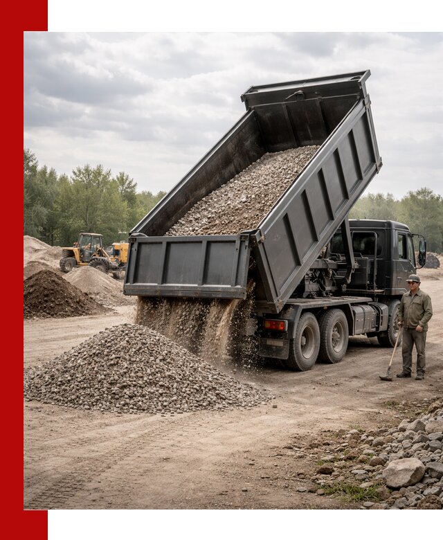 Доставка самосвалом 30 м3 по выгодным ценам в Мурманске