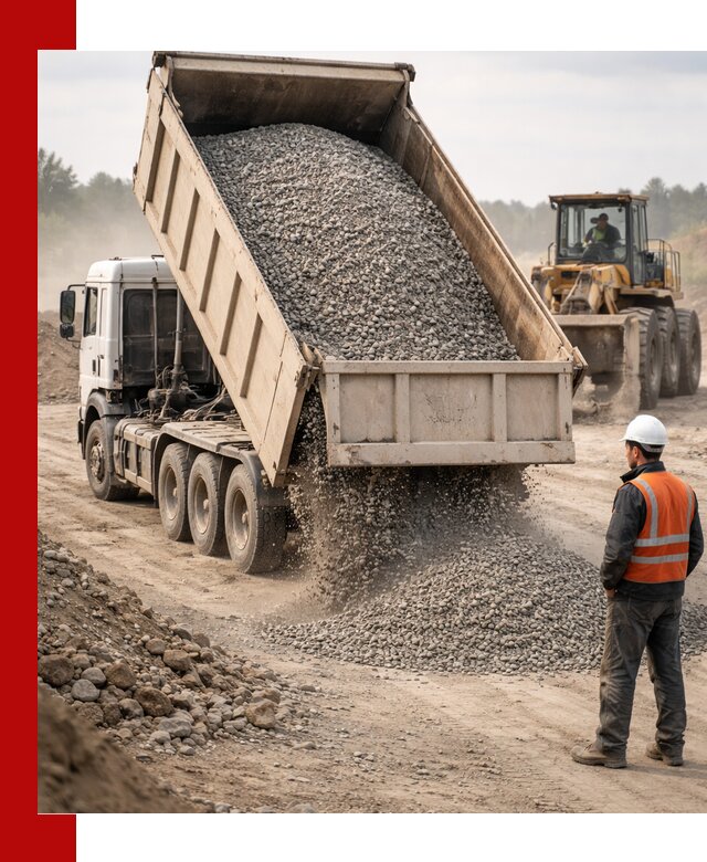 Доставка самосвалом 40 кубов цемента и сыпучих в Мурманске