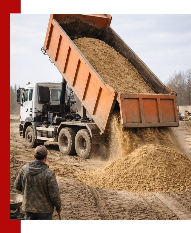 Аренда самосвала 20 тонн для перевозки грузов в Мурманске