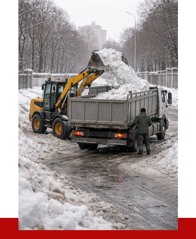 Вывоз снега с погрузкой в Мурманске от 3599 р. ПРОНЕРУДМрм