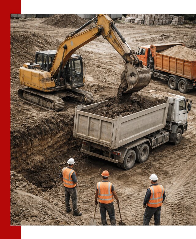 Разработка грунта для строительства и благоустройства в Мурманске