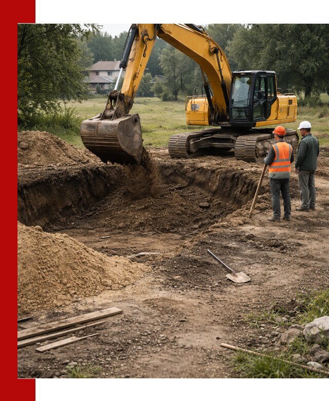 Рытье котлована под фундамент в Мурманске (быстро и недорого)